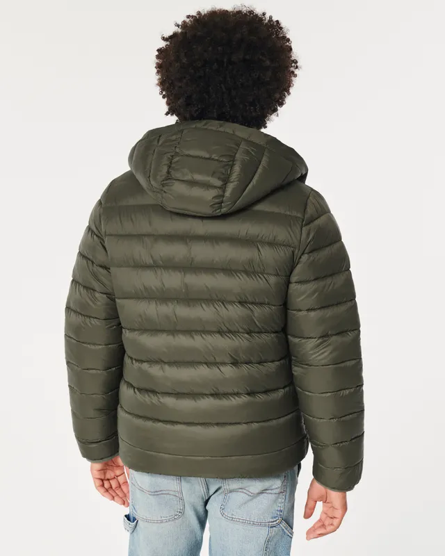 Hollister ULTIMATE COZY-LINED PUFFER JACKET Members Price, £35.60