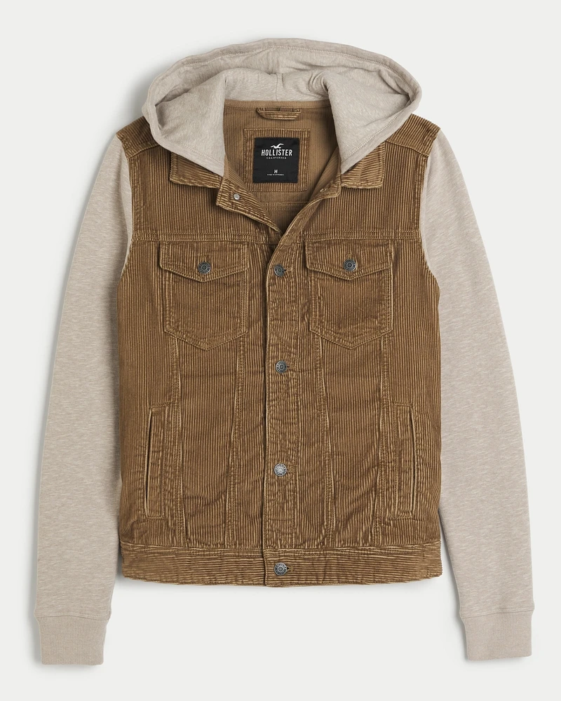 Corduroy Hoodie Jacket