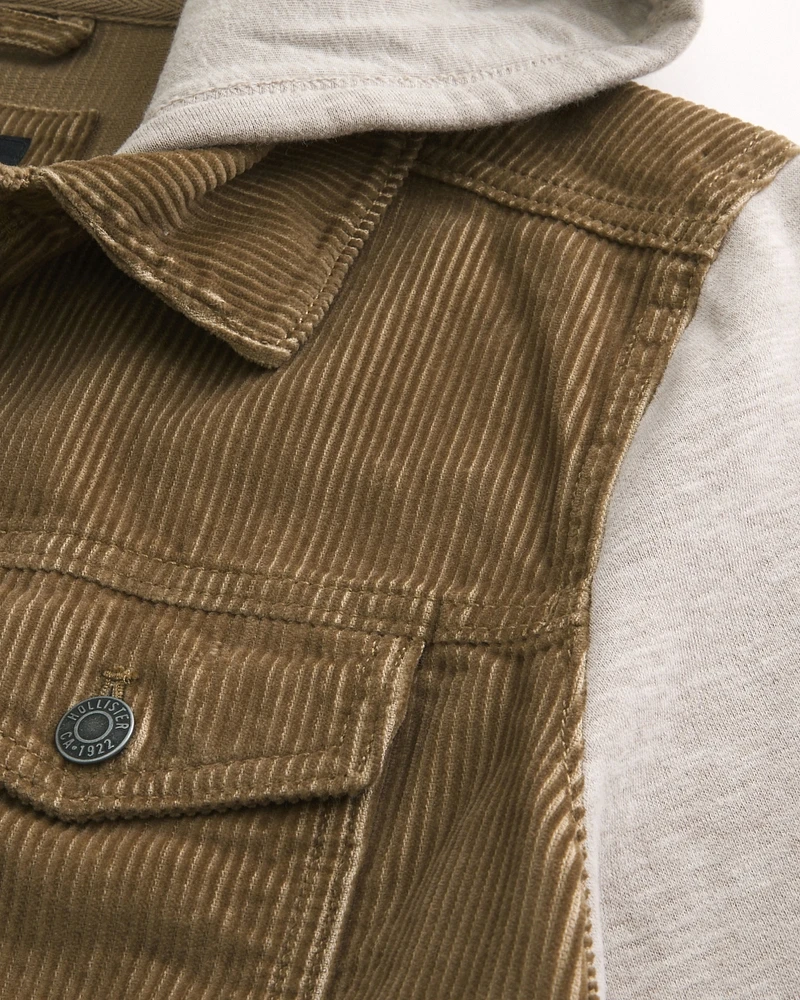 Corduroy Hoodie Jacket