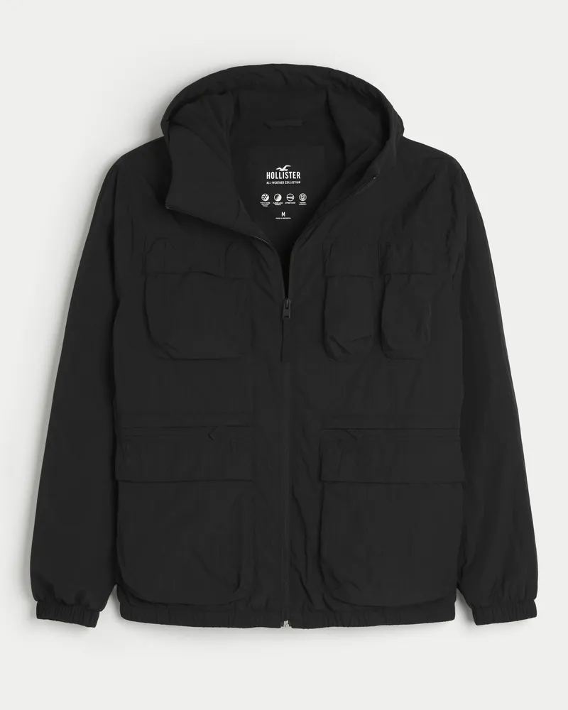 Hollister Fleece-Lined All-Weather Zip-Up Jacket