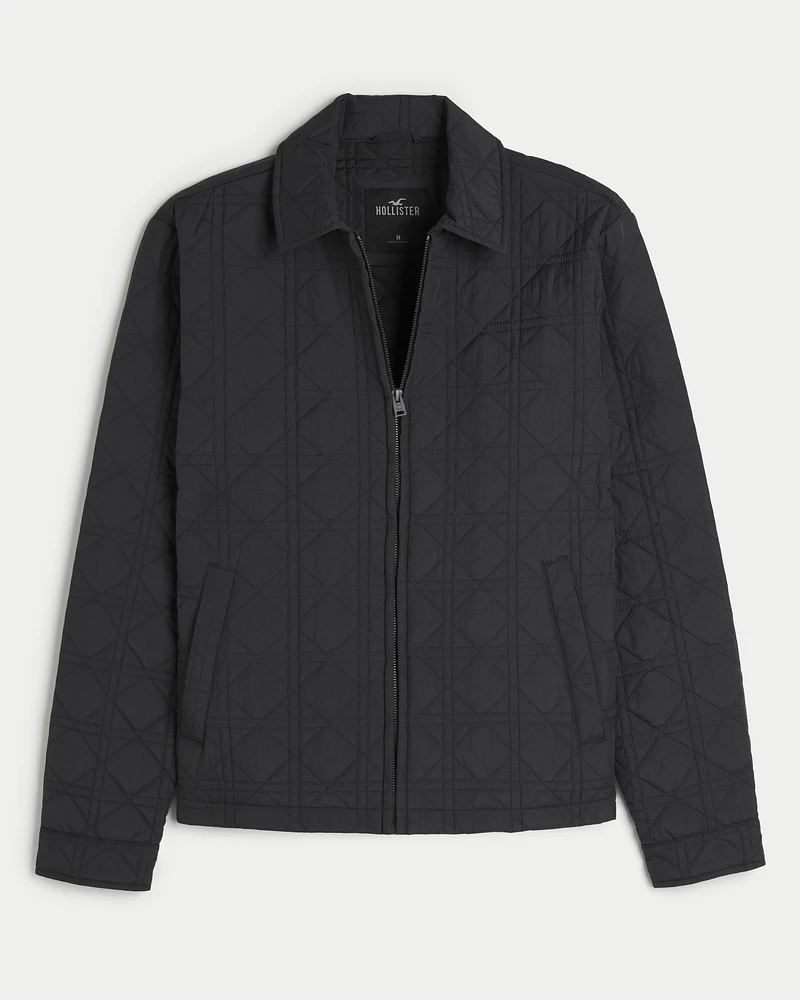 Quilted Zip-Up Jacket