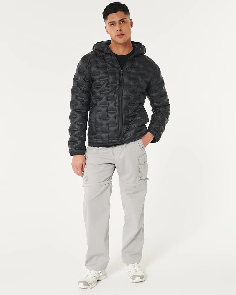 Zip-Up Hooded Puffer Jacket