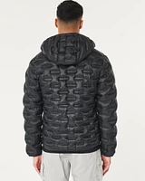 Zip-Up Hooded Puffer Jacket