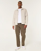 Linen Blend Chore Jacket