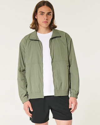 Zip-Up Nylon Jacket