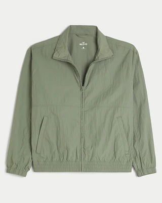 Zip-Up Nylon Jacket