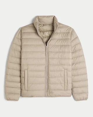 Mock-Neck Puffer Jacket