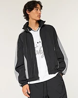 Zip-Up Windbreaker Jacket