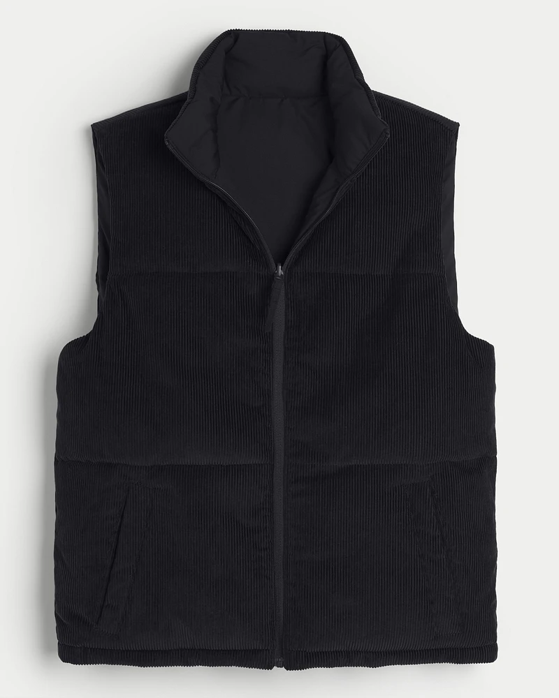 Corduroy Puffer Vest