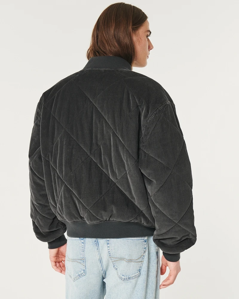 Twill Workwear Bomber Jacket