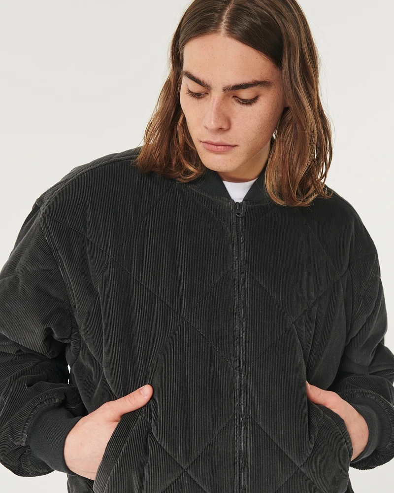 Twill Workwear Bomber Jacket