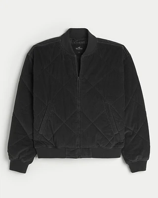 Twill Workwear Bomber Jacket