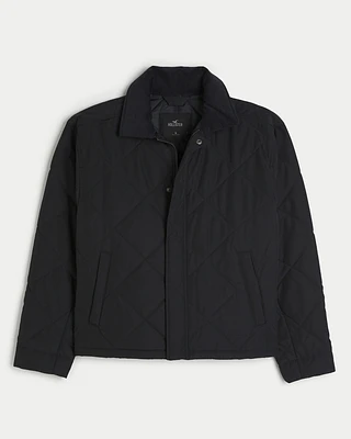 Quilted Denim Workwear Jacket