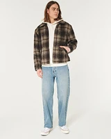 Fuzzy Plaid Shacket