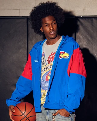 Kansas Jayhawks Graphic Hooded Windbreaker Jacket