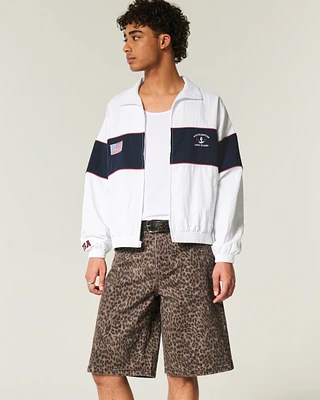 Southampton NY Graphic Zip-Up Jacket
