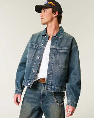 Dark Wash Denim Trucker Jacket