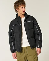 Mock-Neck Puffer Jacket