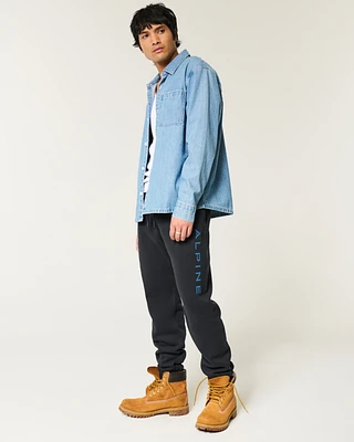 Relaxed Alpine Graphic Fleece Joggers