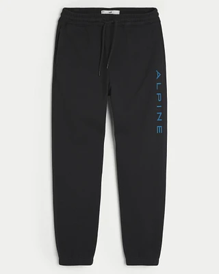 Relaxed Alpine Graphic Fleece Joggers