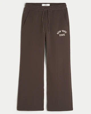 Applique Graphic Bootcut Sweatpants