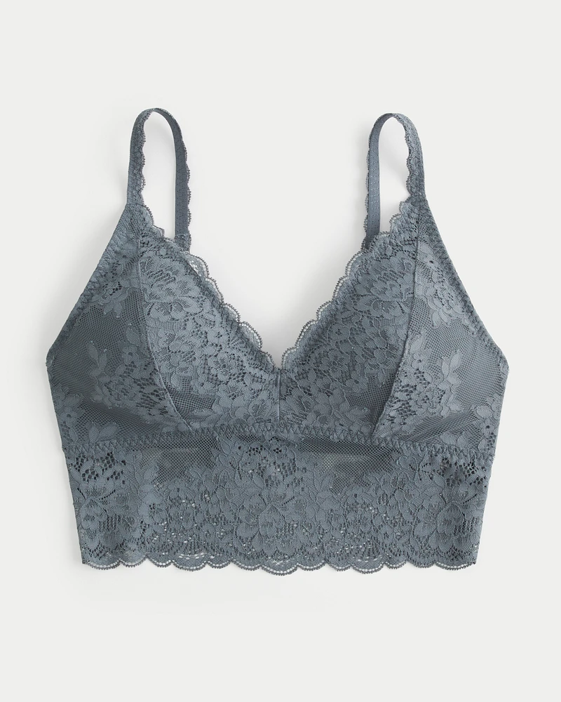 Lace Longline Triangle Bralette