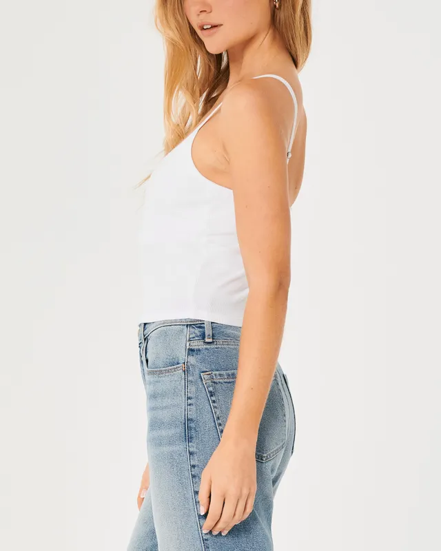 AE Soft & Sexy Short-Sleeve Scoop Neck Ribbed Tee