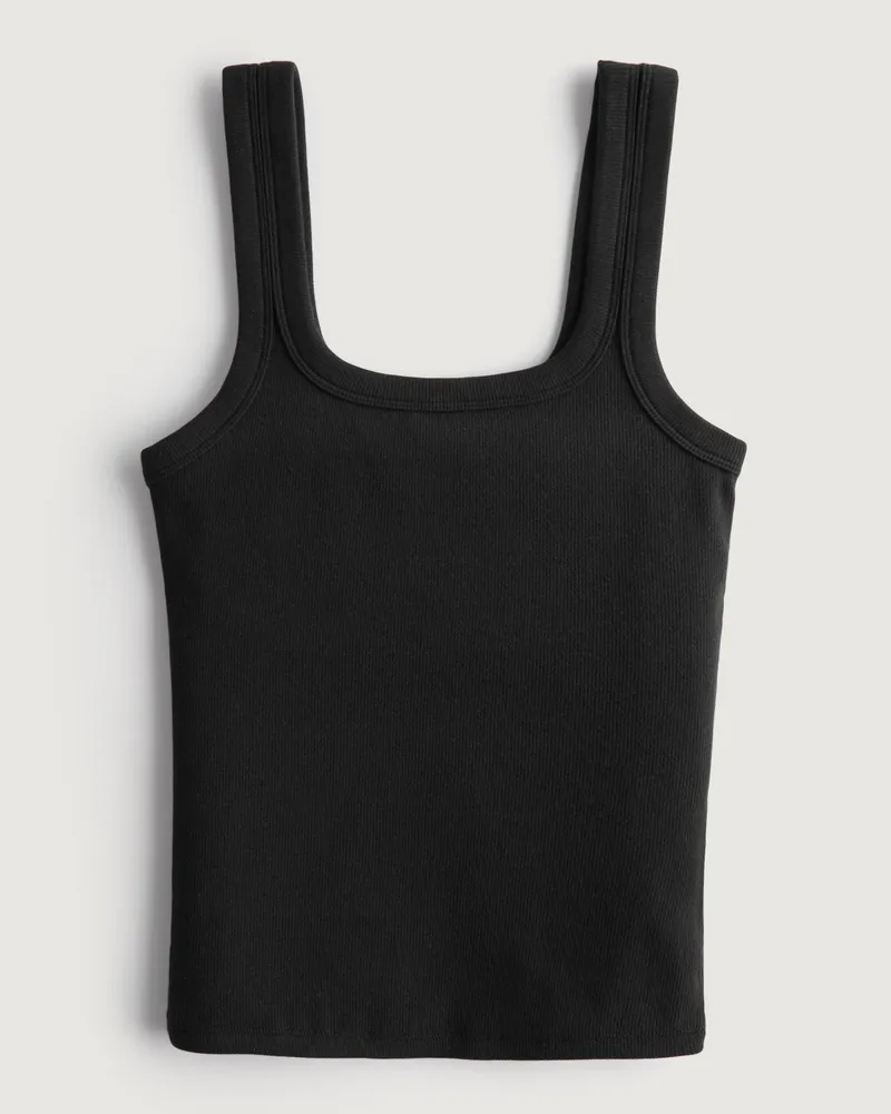 Hollister Ribbed Square-Neck Tank