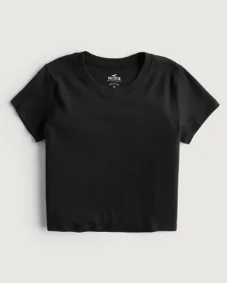 Relaxed Micro-Rib Cotton Crew T-Shirt