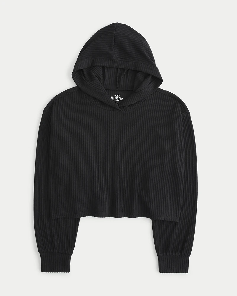 Easy Cozy Ribbed Hoodie