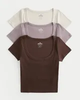 Ribbed Baby Tee 3-Pack