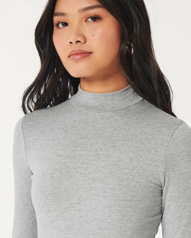 Hollister Longer-Length Turtleneck Top