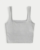 Seamless Fabric Square-Neck Tank