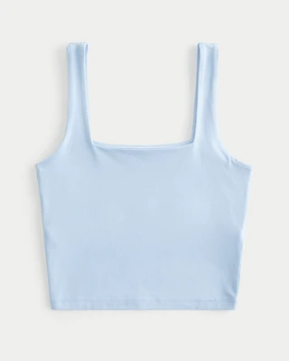 Seamless Fabric Square-Neck Tank