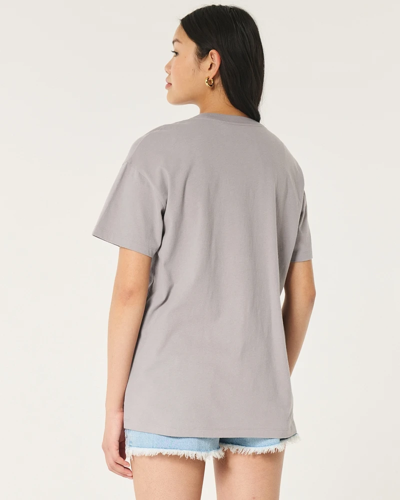 Oversized Cotton Crew T-Shirt