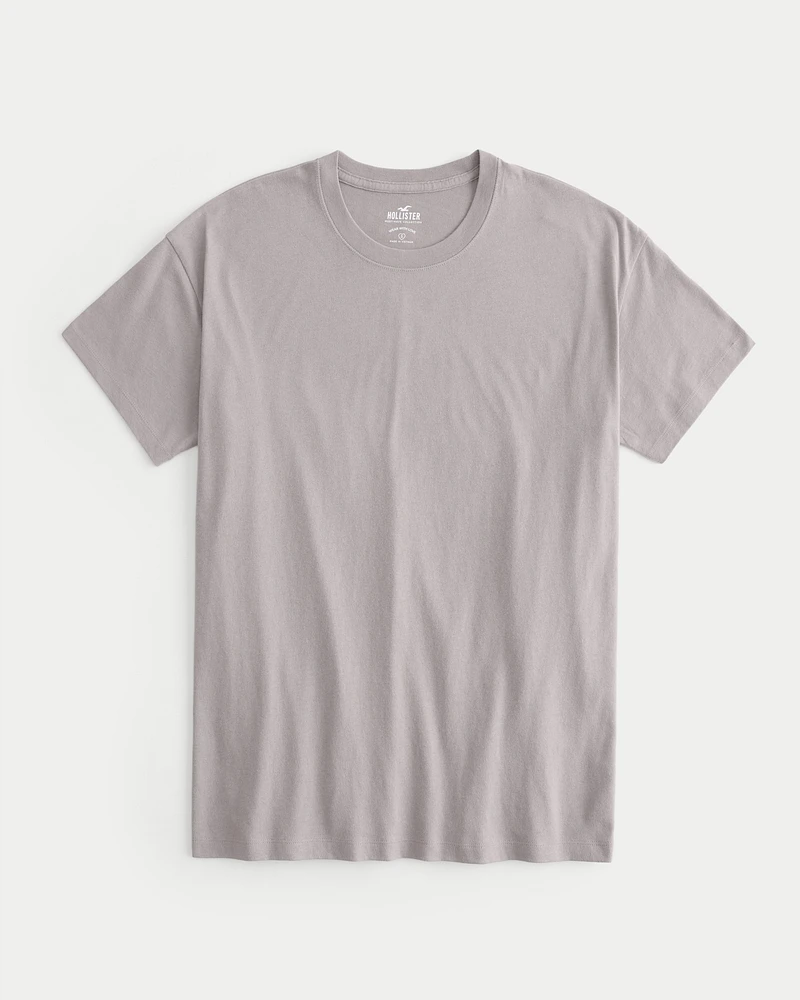 Oversized Cotton Crew T-Shirt
