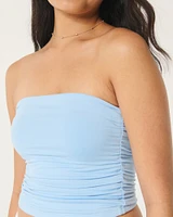 Ruched Seamless Fabric Tube Top