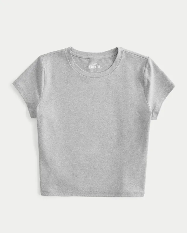 Seamless Fabric Square-Neck Baby Tee