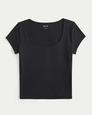 Soft Stretch Seamless Fabric Scoop Top