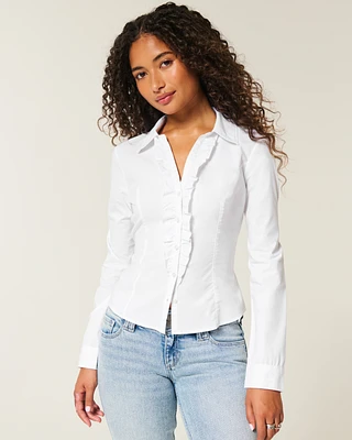 Slim Button-Through Shirt