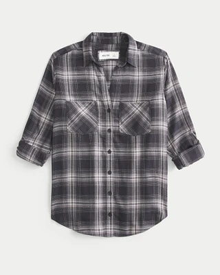 Oversized Flannel Shirt