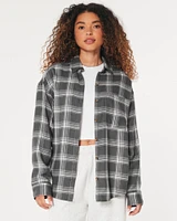 Easy Plaid Button-Through Shirt