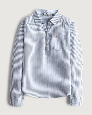 Easy Lightweight Cotton Popover Shirt