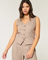 Longer-Length Button-Through Vest