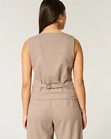 Longer-Length Button-Through Vest