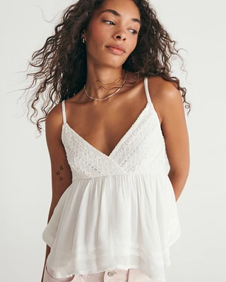 Lace Bust Babydoll Top