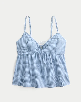 Easy Passementerie Trim Babydoll Top