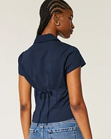 Short-Sleeve Poplin Shirt