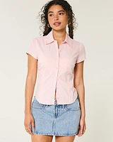 Short-Sleeve Poplin Shirt
