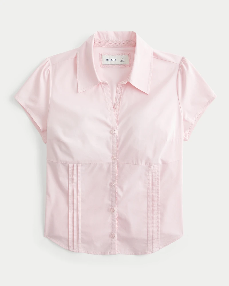 Short-Sleeve Poplin Shirt